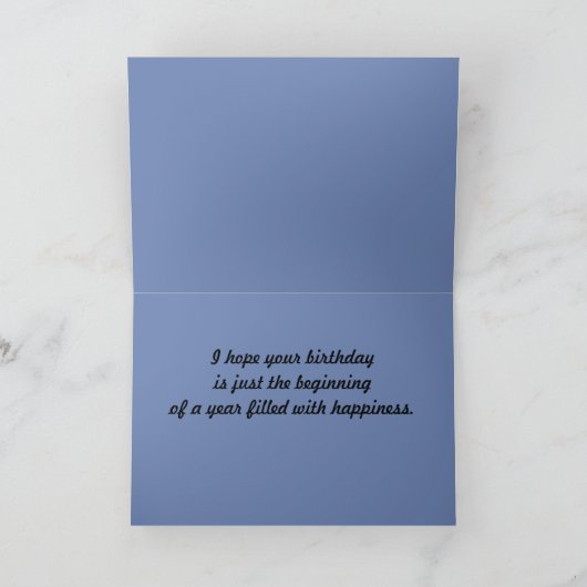 10代のな誕生日 カード (内部)