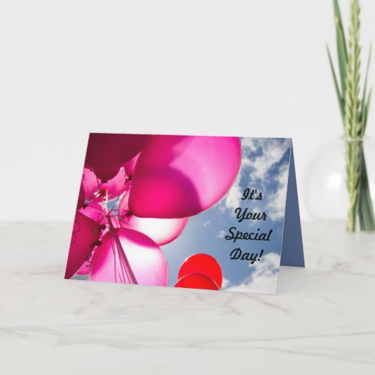 10代のな誕生日 カード (正面)