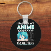10代のアニメファンTeが来るためにアニメを一時停止した キーホルダー (正面)