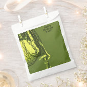 10代のイエローネット&バレーボール競技 フェイバーバッグ (クリップ留めされた状態)