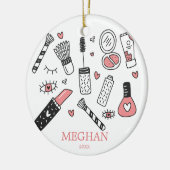 10代のクリスマス飾り セラミックオーナメント (左)