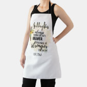 10代のゴド娘やる気を起こさせる引用文ひまわり エプロン (インサイチュ)