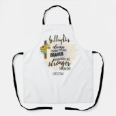 10代のゴド娘やる気を起こさせる引用文ひまわり エプロン (正面)