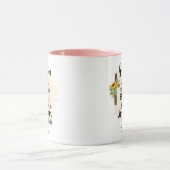 10代のゴド娘やる気を起こさせる引用文ひまわり マグカップ (中央)