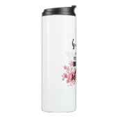 10代のゴド娘やる気を起こさせる引用文フローラ タンブラー (回転左)