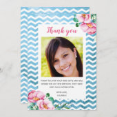 10代のサンキューカード、成人サンキューカード 招待状 (正面/裏面)