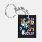 10代のタイタン行け！ |サイボーグバーガーラップの キーホルダー (正面左)