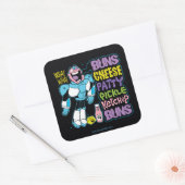 10代のタイタン行け！ |サイボーグバーガーラップの スクエアシール (封筒)