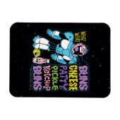 10代のタイタン行け！ |サイボーグバーガーラップの マグネット (横)