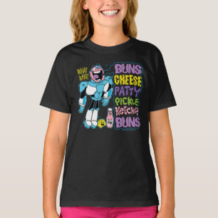 10代のタイタン行け! サイボーグバーガーラップの Tシャツ
