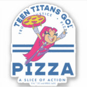 10代のタイタン行け！スターファイア「真実の正義ピザ」 シール (正面)