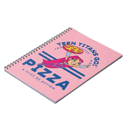 10代のタイタン行け!スターファイア「真実の正義ピザ」 ノートブック (左側)