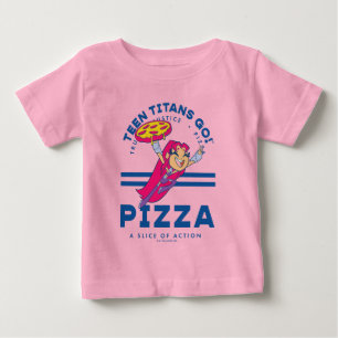 10代のタイタン行け!スターファイア「真実の正義ピザ」 ベビーTシャツ