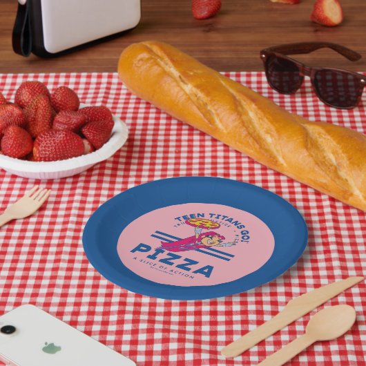 10代のタイタン行け!スターファイア「真実の正義ピザ」 ペーパープレート (ピクニック)