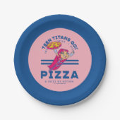10代のタイタン行け!スターファイア「真実の正義ピザ」 ペーパープレート (正面)