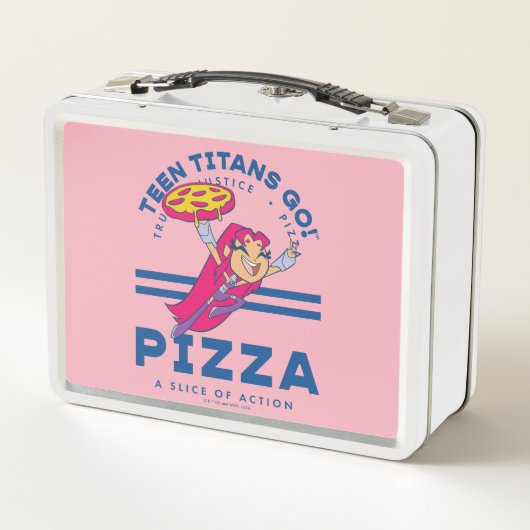 10代のタイタン行け！スターファイア「真実の正義ピザ」 メタルランチボックス (裏面)