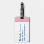 10代のタイタン行け！スターファイア「真実の正義ピザ」 ラゲッジタグ (裏面縦)