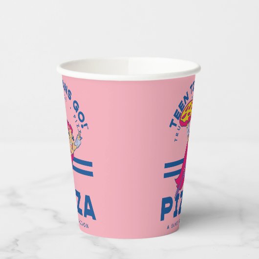 10代のタイタン行け！スターファイア「真実の正義ピザ」 紙コップ (左)