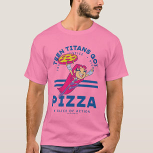 10代のタイタン行け！スターファイア「真実の正義ピザ」 Tシャツ