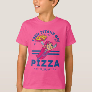 10代のタイタン行け！スターファイア「真実の正義ピザ」 Tシャツ