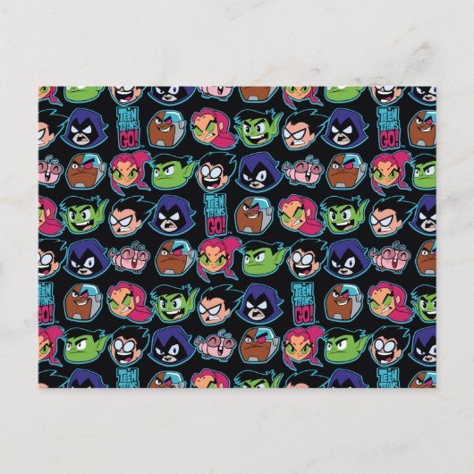 10代のタイタン行け! |タイタンのヘッドパターン ポストカード (正面)