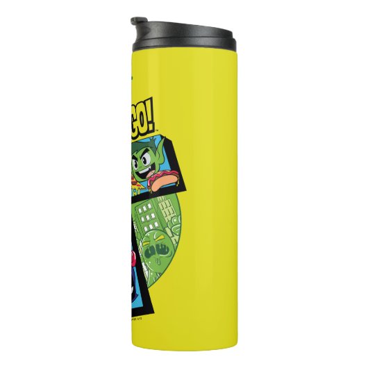 10代のタイタン行け！ |タイタンズタワーコラージュ タンブラー (回転右)