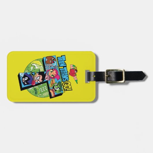 10代のタイタン行け！ |タイタンズタワーコラージュ ラゲッジタグ (正面横)