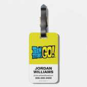 10代のタイタン行け！ |タイタンズタワーコラージュ ラゲッジタグ (裏面縦)