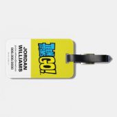 10代のタイタン行け！ |タイタンズタワーコラージュ ラゲッジタグ (裏面横)