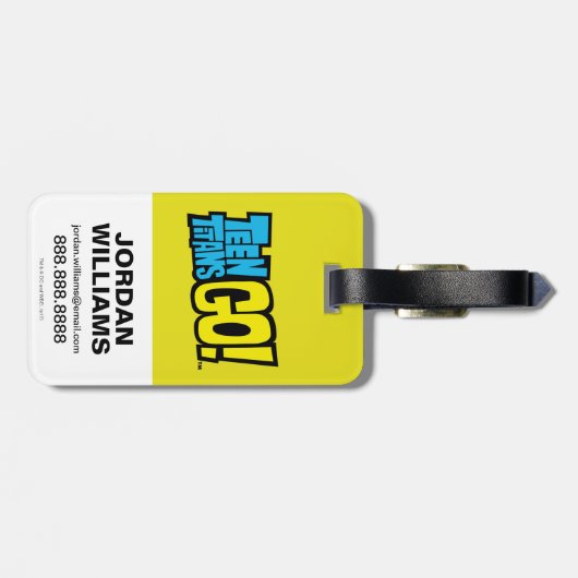 10代のタイタン行け！ |タイタンズタワーコラージュ ラゲッジタグ (裏面横)