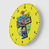 10代のタイタン行け！ |タイタンズタワーコラージュ ラージ壁時計 (傾斜)