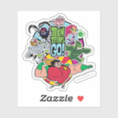 10代のタイタン行け! |チームグループグラフィック シール (シート)