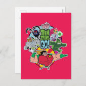 10代のタイタン行け！ |チームグループグラフィック ポストカード (正面/裏面)