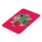 10代のタイタン行け! |チームグループグラフィック マグネット (左側)