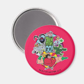 10代のタイタン行け! |チームグループグラフィック マグネット (正面/裏面)