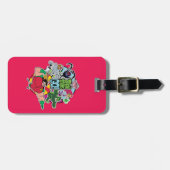 10代のタイタン行け！ |チームグループグラフィック ラゲッジタグ (正面横)