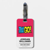 10代のタイタン行け！ |チームグループグラフィック ラゲッジタグ (裏面縦)