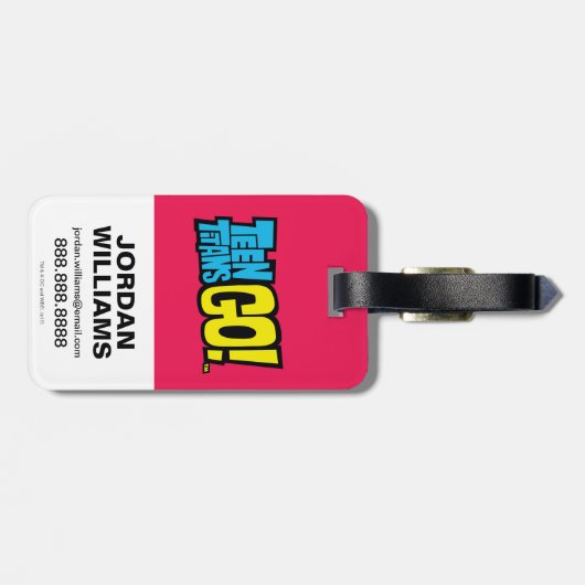 10代のタイタン行け！ |チームグループグラフィック ラゲッジタグ (裏面横)