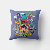 10代のタイタン行け! |チーム矢印グラフィック クッション (裏面)