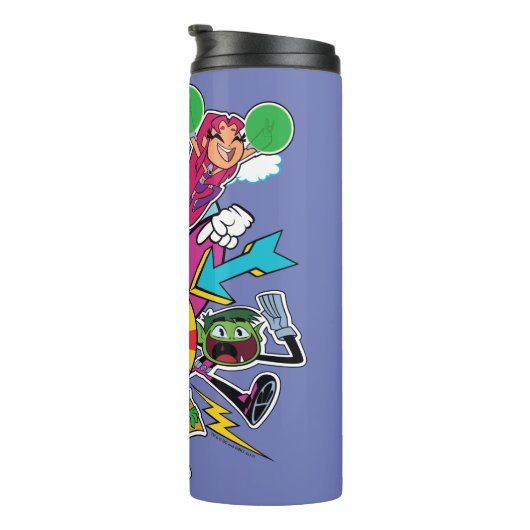 10代のタイタン行け！ |チーム矢印グラフィック タンブラー (回転右)