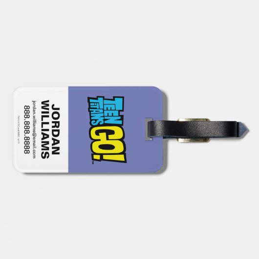 10代のタイタン行け! |チーム矢印グラフィック ラゲッジタグ (裏面横)