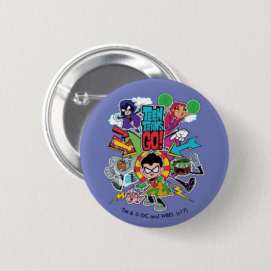 10代のタイタン行け！ |チーム矢印グラフィック 缶バッジ (正面&裏面)