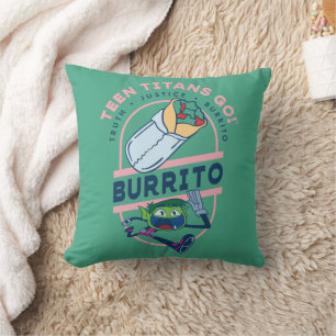 10代のタイタン行け！ビーストボーイ"Truth Justice Burrito" クッション