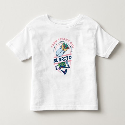 10代のタイタン行け！ビーストボーイ"Truth Justice Burrito" トドラーTシャツ (正面)