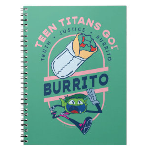 10代のタイタン行け!ビーストボーイ"Truth Justice Burrito" ノートブック