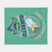 10代のタイタン行け！ビーストボーイ"Truth Justice Burrito" フリースブランケット (正面(横))