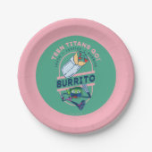 10代のタイタン行け！ビーストボーイ"Truth Justice Burrito" ペーパープレート (正面)