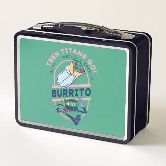 10代のタイタン行け！ビーストボーイ"Truth Justice Burrito" メタルランチボックス (裏面)