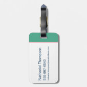 10代のタイタン行け！ビーストボーイ"Truth Justice Burrito" ラゲッジタグ (裏面縦)