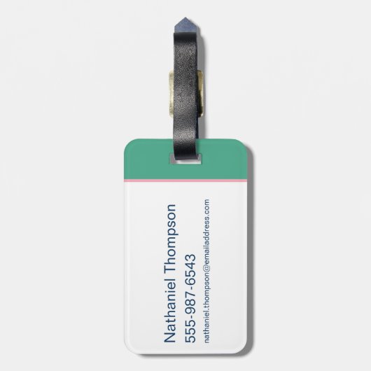 10代のタイタン行け！ビーストボーイ"Truth Justice Burrito" ラゲッジタグ (裏面縦)